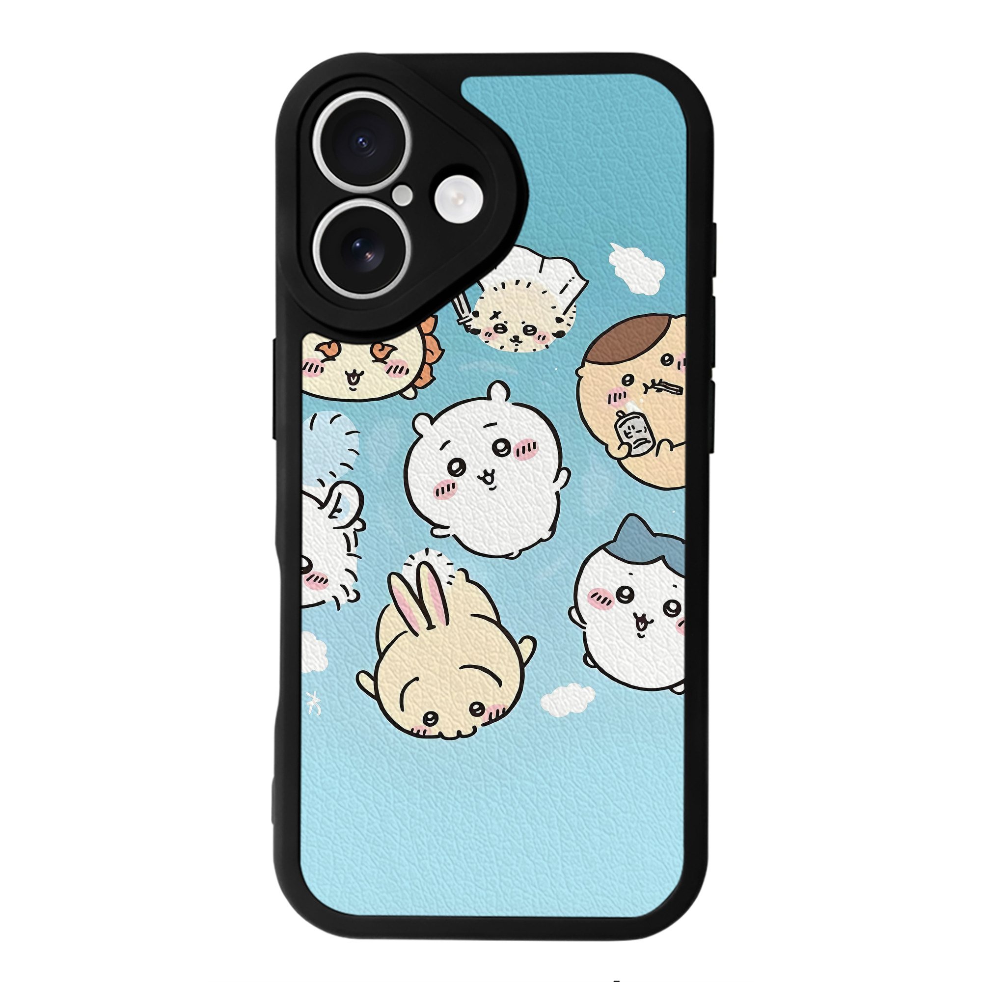 （画像用） ちいかわ Chii-kawa 【iPhone 16シリーズ対応】シリコンスマホケース（レザー調） 材質：シリコン